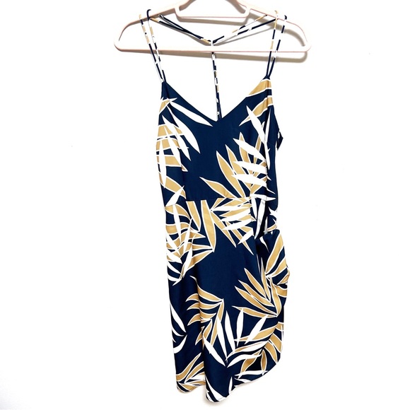 Finders Keepers Ritual Union Navy Leaf Dress - Picture 3 of 10